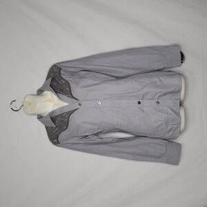 Noble Outfitters Womens Bluegrass Lace Button Up Blouse Size M Western Country